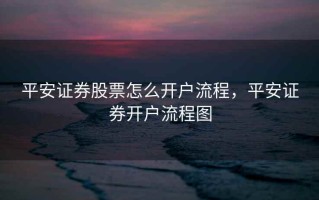平安证券股票怎么开户流程，平安证券开户流程图