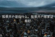 股票开户是指什么，股票开户哪家证券好