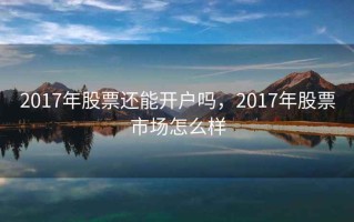 2017年股票还能开户吗，2017年股票市场怎么样