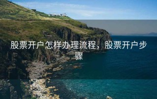 股票开户怎样办理流程，股票开户步骤