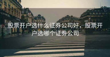 股票开户选什么证券公司好，股票开户选哪个证劵公司