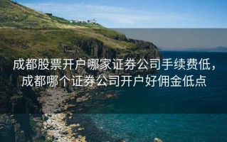 成都股票开户哪家证券公司手续费低，成都哪个证券公司开户好佣金低点