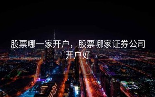 股票哪一家开户，股票哪家证券公司开户好