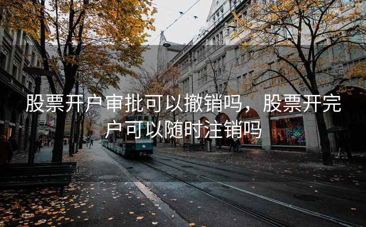 股票开户审批可以撤销吗，股票开完户可以随时注销吗