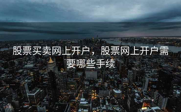 股票买卖网上开户,股票网上开户需要哪些手续 股票买卖网上开户,股票网上开户需要哪些手续